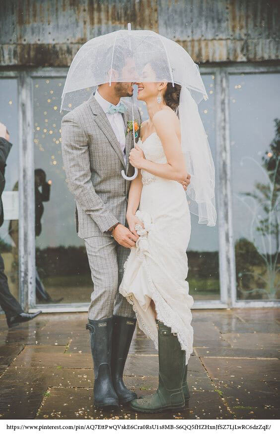 wedding dress and boots