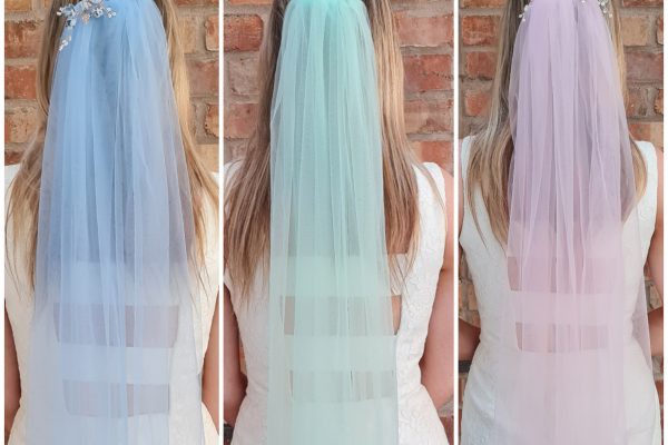 PB Colourful veil trio 1 | The Perfect Bridal Company
