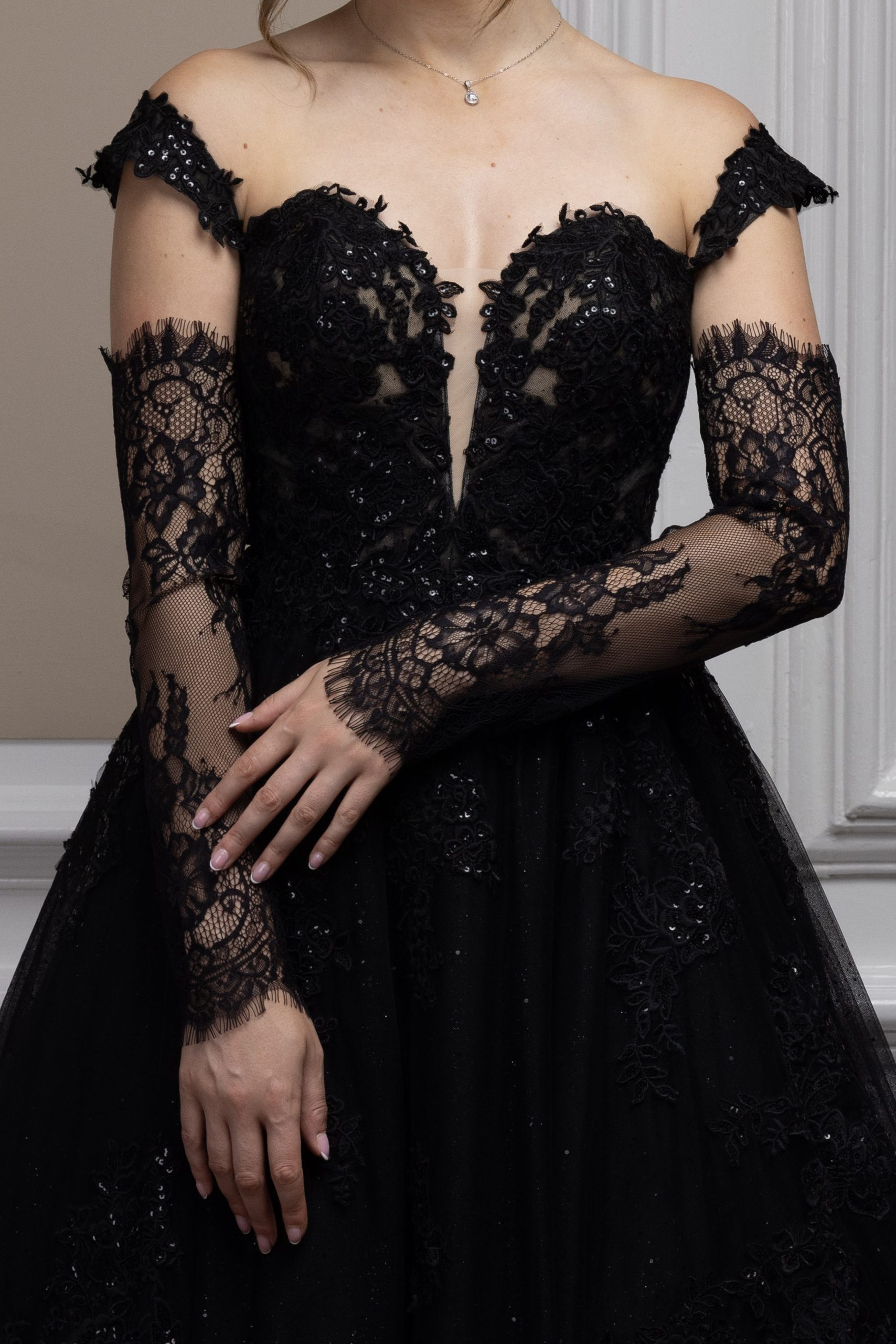 PBA2045 Black 1 | The Perfect Bridal Company PBA2045 Black